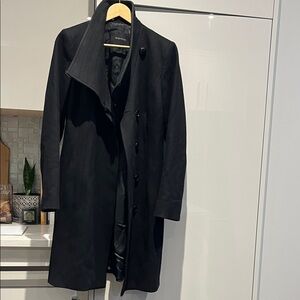 Babaton Elegant Black Trench Coat